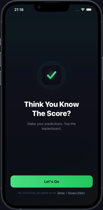 CalledIt welcome screen with event entry